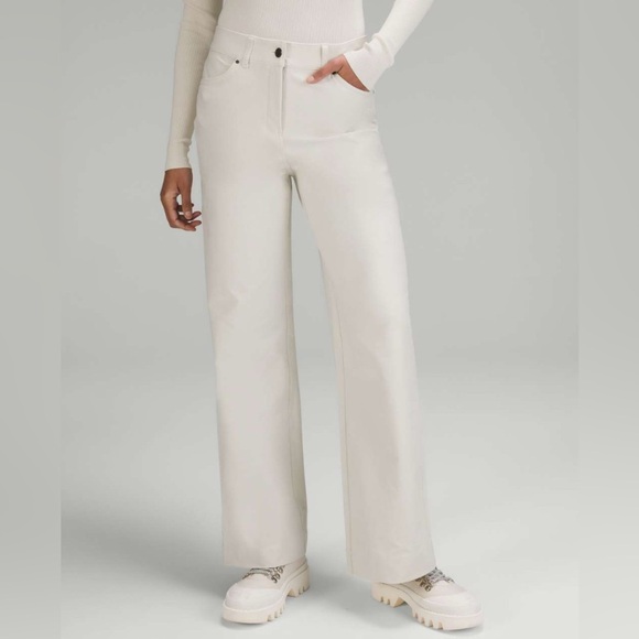 Lululemon City Sleek 5 Pocket High-Rise Wide-Leg Pant Full Length size 25 - Picture 3 of 15